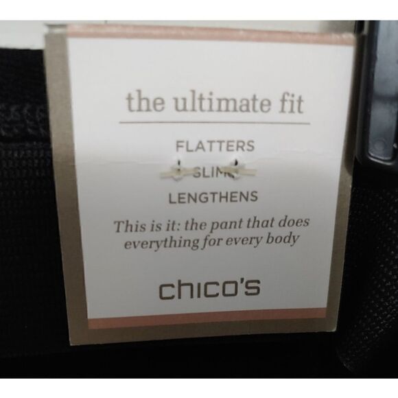 Women's Chico's Ultimate Fit Black Pants Size 00 (Size 2/4) NWOT - Picture 5 of 9